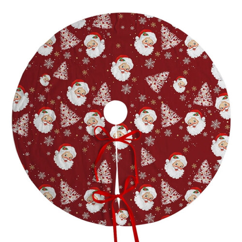 Jupe de sapin de Noël 120 cm style champêtre 2