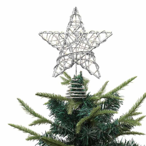 Étoile de Noël argentée à cinq branches (1 pièce) 1