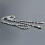 Collier ondulé en corde argentée double torsadée, 2 mm, 40-60 cm 4