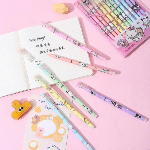Sanrio raderbara gelpennor Hello Kitty 12 st 2