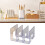 Tassenorganizer met plastic plankje, stapelbaar, 3-pack 4