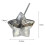 Star-shaped PP straw cup with lid, food-grade plastic, 6
