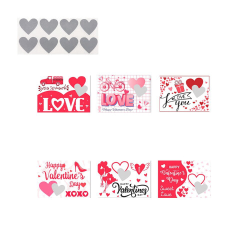 Love Theme Scratch-Off Cards DIY Kit 6PCS 1