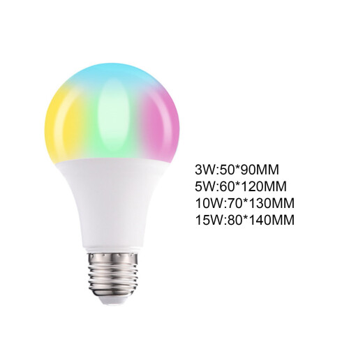 Ampoule LED E27RGB avec télécommande (1 lot) 2