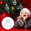 Christmas ball ornament clear iridescent 6 cm 7