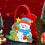 Sacola de feltro natalina de 21 cm (8,27 polegadas) para doces infantis. 5