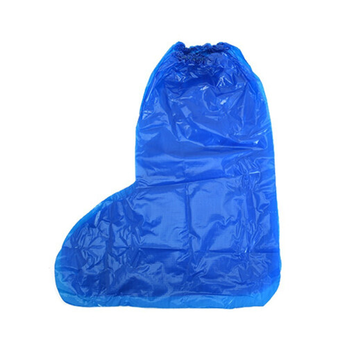 Disposable waterproof shoe covers with elastic ankle 100 pcs 1