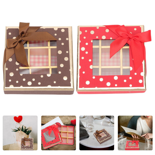 Chocoladegeschenkdoos met negen vakjes (2 stuks) 2