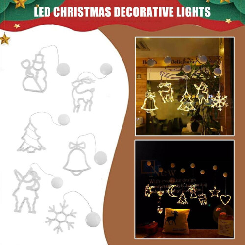 LED hóember csillag ünnepi ablakvilágítás 2