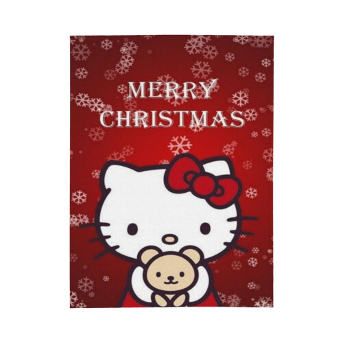 Κουβέρτα Hello Kitty από fleece, εξαιρετικά μαλακή 40x30 ίντσες 1