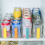 Refrigerated Can Rack Orange Drink Organizer Shelf 7