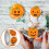 XIAOLE Ρολάκια Αυτοκόλλητων για το Halloween - 500 τεμάχια, Αστεία Πρόσωπα Κολοκύθας, 4