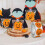 XIAOLE Ρολάκια Αυτοκόλλητων για το Halloween - 500 τεμάχια, Αστεία Πρόσωπα Κολοκύθας, 6