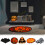 Tapete de porta com caveira de Halloween, antiderrapante, de borracha, 45 x 76 cm (18 x 30 polegadas) 3