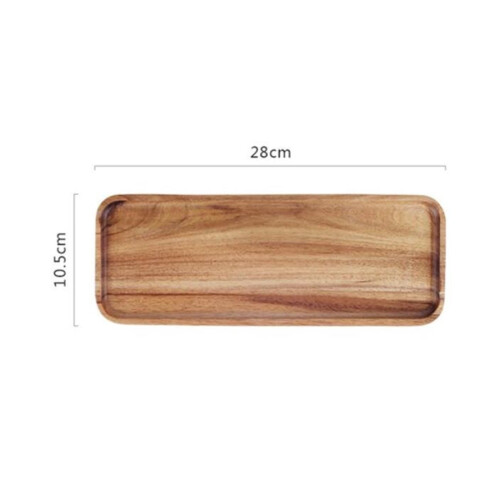Rektangulært serveringsbrett i akasietre, 40 x 25 cm 2