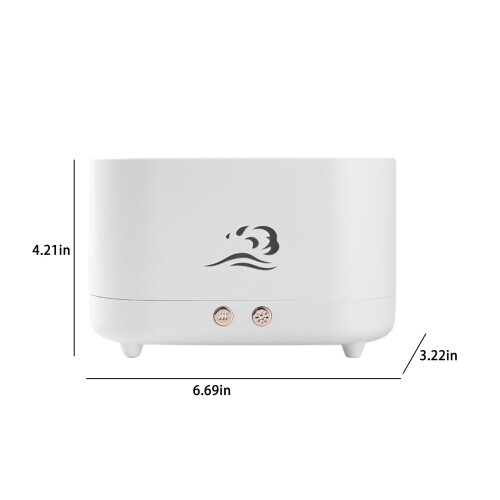 Xhegex Flame Essential Oil Diffuser, Upgrade7Color Lights Aromaterapi Diffuser med Timer & Auto Off, Gave til Voksen 2