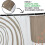 Boho Duschdraperi Grön Beige 72x72 Vattentät 5
