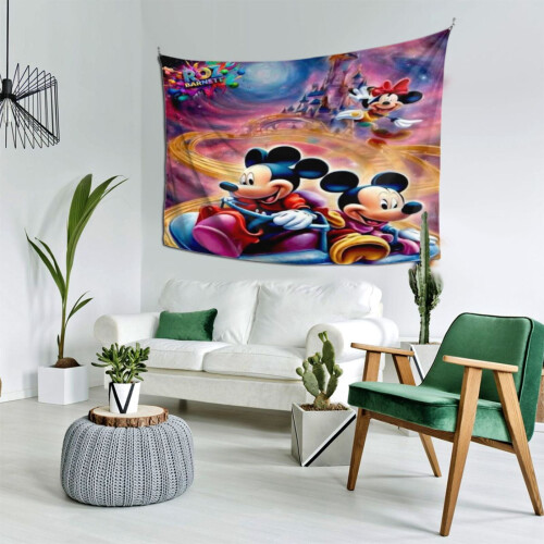 Mickey Mouse Wandteppich, Heimdekoration, 152 x 102 cm 2