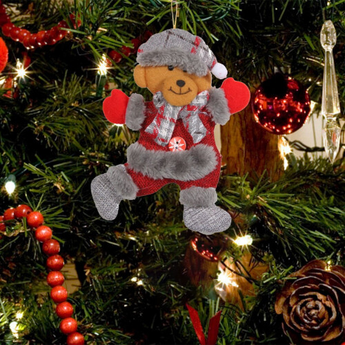 Kerstbeer-pop decoratieset 2