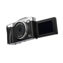 16x dla Zoom Kamera 1080P HD Aparat Cyfrowy 50MP z 2,4-Calowym Ekranem LCD 180-Stopniowym Ekranem Odpowiedni na Prezent dla Ucznia Dorosłego A