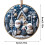 White and Blue Acrylic Christmas Ornaments Snowman Tree 6