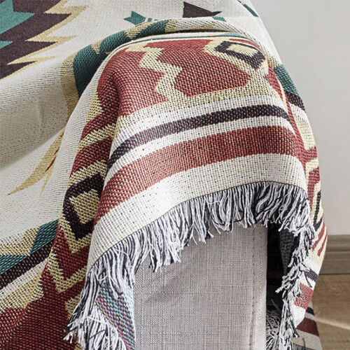 Sofa Throw Blanket Knitted Decorative Cover 90x90cm 2