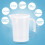 WALFRONT clear plastic measuring cup 500ml 1000ml 2