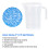 WALFRONT clear plastic measuring cup 500ml 1000ml 3