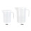 WALFRONT clear plastic measuring cup 500ml 1000ml 5
