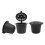 Reusable refillable coffee capsule filter set with spoon 5