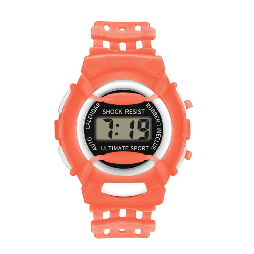 Jacenvly men's analog-digital sport watch orange 1
