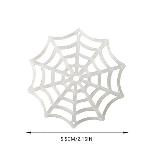 Spinnenweb hanger decoratie 5,5 cm 2 stuks 2