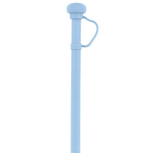 Silicone Reusable Drinking Straw with Cap 1 pc 1
