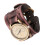 Leather Bracelet Watch Brown 1 Piece 5