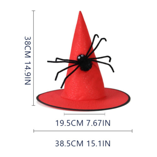 Heksehat ornament foldbart Halloween-tilbehør 1