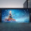 Weihnachtsgaragenbanner Blau 480 x 210 cm 3