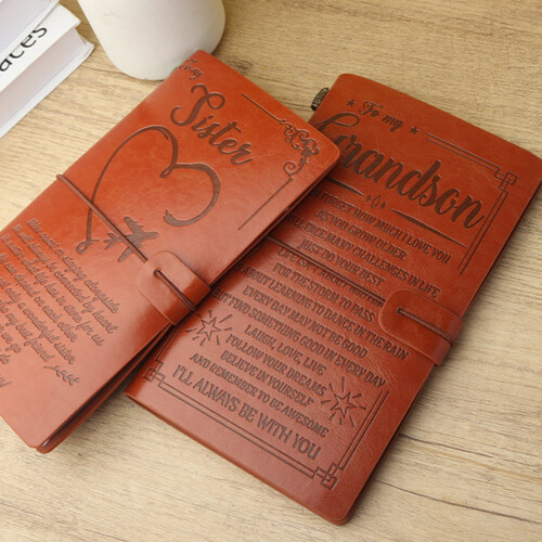 Journal Notebook Smooth Writing Thick Pages Faux Leather 2
