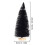 Christmas Tree with Base Black 15/20/25/30 cm 3