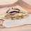 Crown Beaded Bracelet Gold Plated Unisex 4
