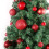 Christmas Ornament Ball Red Shiny Shatterproof 6 Pack 3.2 3