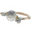 Feather Beads Dried Flower Charm Bracelet 2