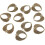Angel Wings Charms Antique Silver 10 pcs 4