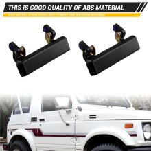 1Pair Set Car Outside Exterior Door Handles Black Left Right for Samurai 1986-1995 8281083000, 8282083000