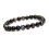 Silver obsidian round beaded bracelet 6/8/10mm 7.5 inch 3 4