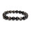 Silver obsidian round beaded bracelet 6/8/10mm 7.5 inch 3 3