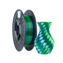 Filament 3DPower PLA silke dobbel 1.75mm blå/grøn 0.3kg