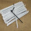 Black plastic flexible drinking straws 400 pcs 0.23mm 6