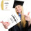 Foldable graduation greeting card 17.6x12.5 cm folded 2
