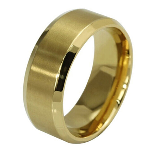 Punk Ring Titanium Steel Wide Band 1 Piece 1