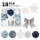 Staron mini Christmas tree balls blue 18 pcs 2